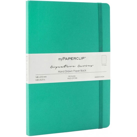 Mypaperclip Signature Series Hand Drawn Paper Back Notebook 192 Plain –  penpencilink