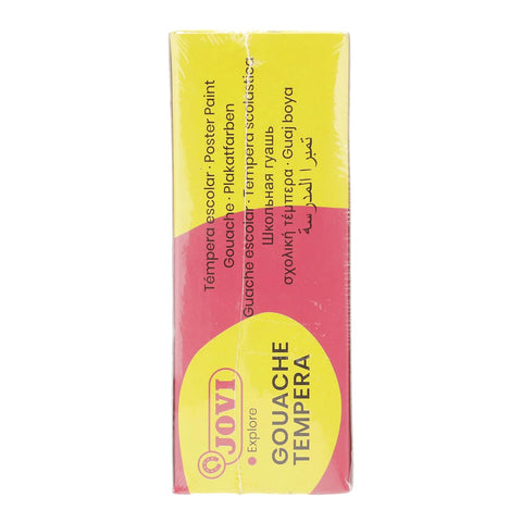 Jovi Case Tempera Paint, 12 Assorted Bottles of 15 ml, color (521)
