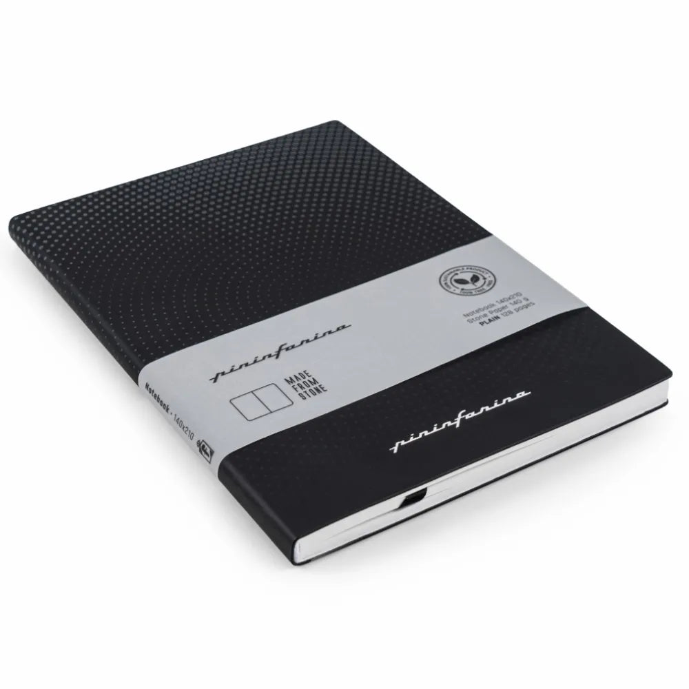 Pininfarina | Notebook | Stone Paper | Hard Cover | Ruled | Black