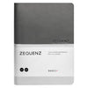 Zequenz A6 Size Silver Grey Notebook Squared & Blank Acid Free Paper 200 Pages each Ruling 400 Pages 70GSM 360 Degree Flexibility 100% Handmade PU and White paper Basic Plus Series