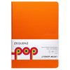 Zequenz B6 Size Orange Notebook Ruled Lined Acid Free Paper 120 Pages 80GSM 360 Degree Flexibility 100% Handmade Eco PU and Cream paper Fountain Pen Friendly POP Series – Brick