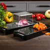 Alligator | Manual Vegetable Chopper | Durable & Easy to Use | Sharp Blades | Black Edition