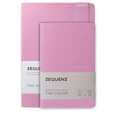 Zequenz A5 & A6- Lilac Notebook Set Dotted Acid Free Paper 200 Pages Each 80GSM 360 Degree Flexibility 100% Handmade Fountain Pen Friendly Color Series Pack of 2 Notebooks