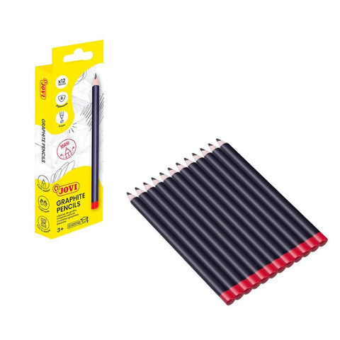Jovi 738/12 B Graphite Pencil Case, Pack of 12, Single
