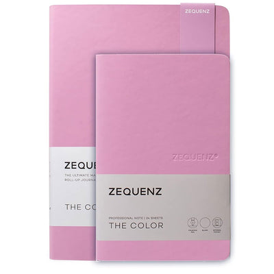 Zequenz A5 & A6- Lilac Notebook Set Blank Acid Free Paper 200 Pages Each 80GSM 360 Degree Flexibility 100% Handmade Fountain Pen Friendly Color Series Pack of 2 Notebooks