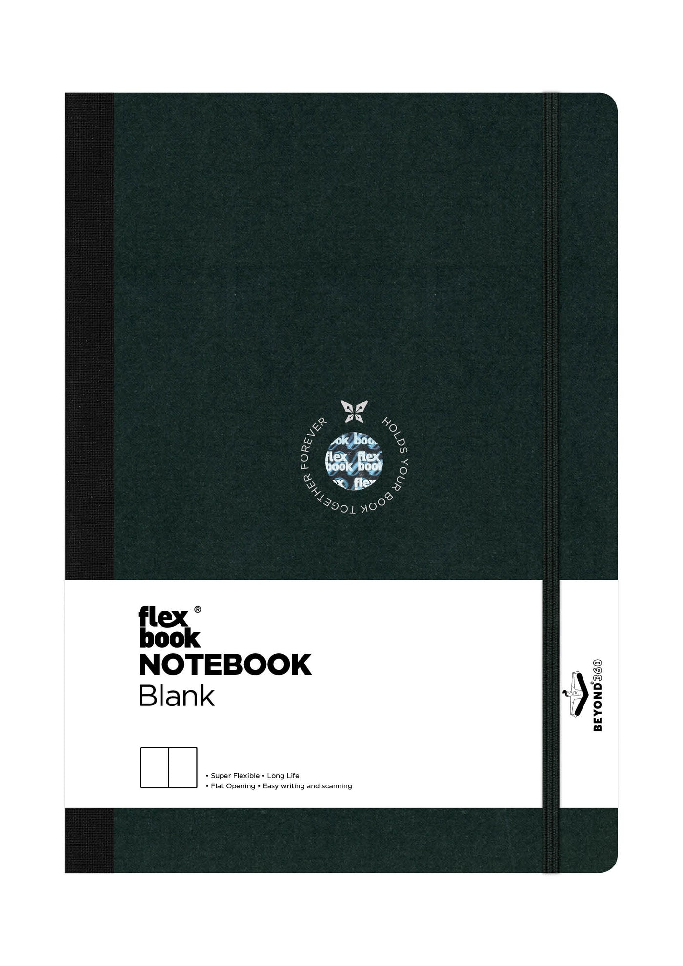 Flexbook | Plain | Large B5 Size Notebook | Black | Flex Global