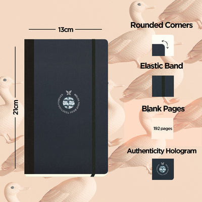 Flexbook | Plain | Medium A5 Size Notebook | Black | Flex Global