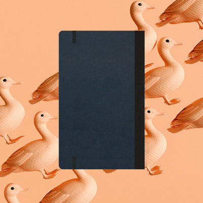 Flexbook | Plain | Medium A5 Size Notebook | Black | Flex Global