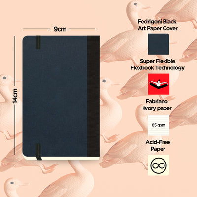 Flexbook | Ruled | Pocket A6 Size Notebook | Black | Flex Global