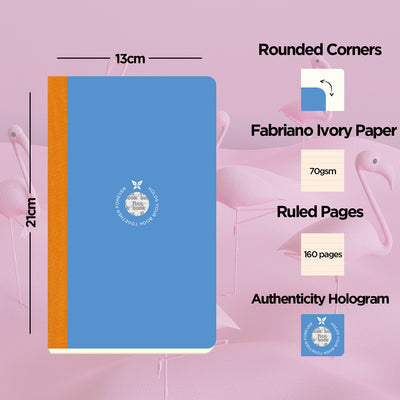Flexbook | Ruled | Medium A5 Size Notebook | Blue | Smartbook
