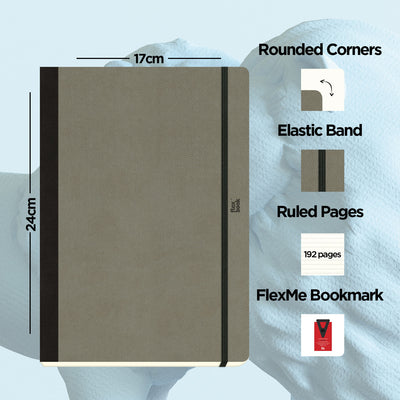 Flexbook | Ruled | Large B5 Size Notebook | Elephant | Adventure Series