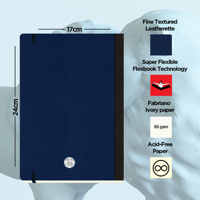 Flexbook | Ruled | Large B5 Size Notebook | Royal Blue | Adventure Series