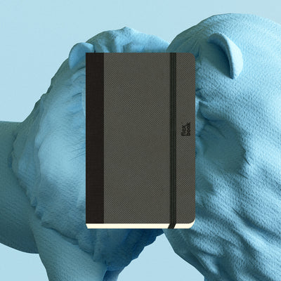 Flexbook | Ruled | Pocket A6 Size Notebook | Off Black | Adventure Series