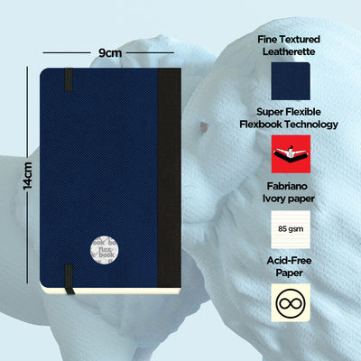 Flexbook | Ruled | Pocket A6 Size Notebook | Royal Blue | Adventure Series