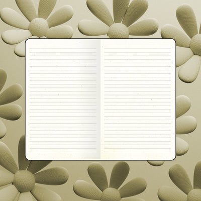 Flexbook | Ruled | Medium A5 Size Notebook | Olive | Ecosmiles Eco Series