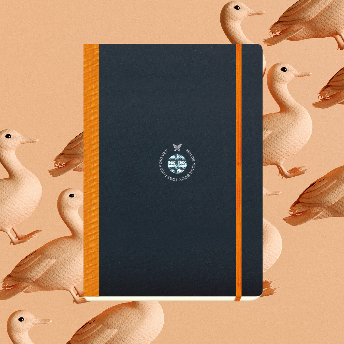 Flexbook | Open Date | Large B5 Size Planner | Orange | Flex Global
