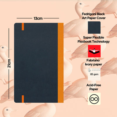 Flexbook | Open Date | Medium A5 Size Planner | Orange | Flex Global