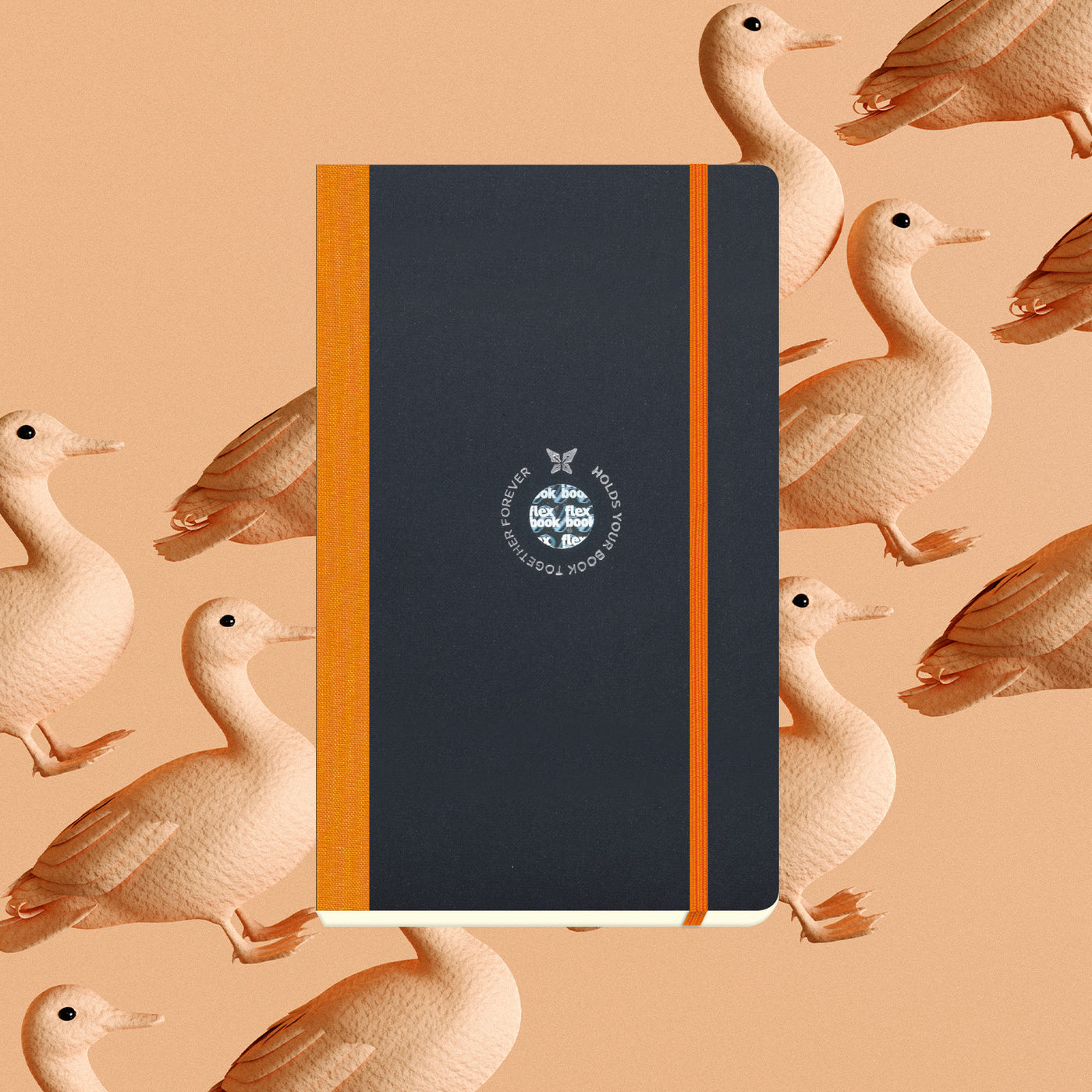 Flexbook | Open Date | Medium A5 Size Planner | Orange | Flex Global