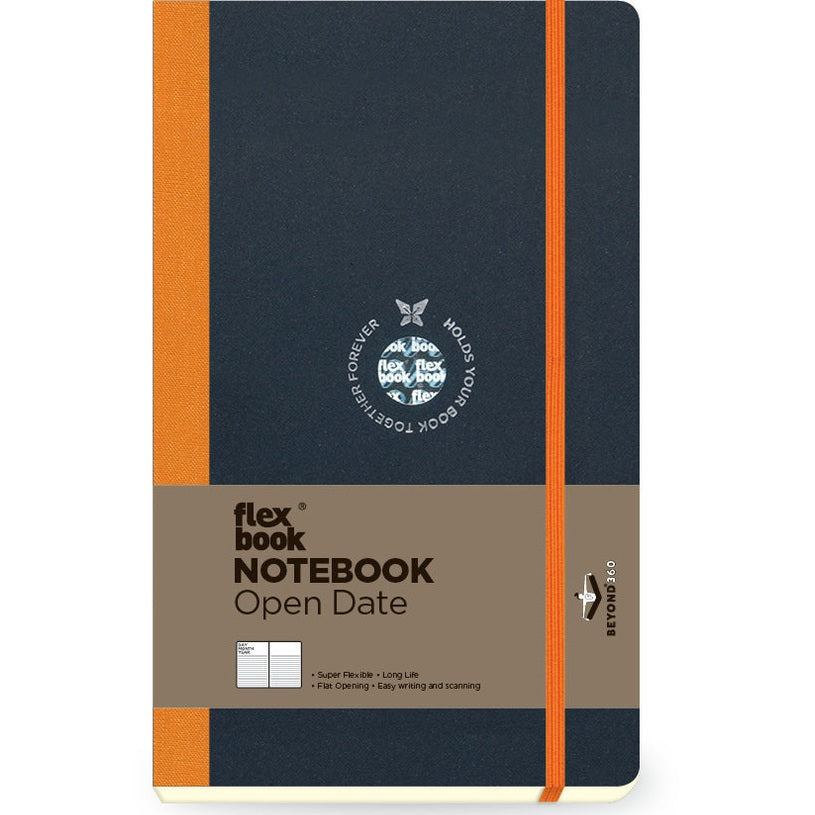 Flexbook | Open Date | Medium A5 Size Planner | Orange | Flex Global