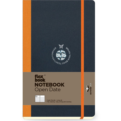 Flexbook | Open Date | Medium A5 Size Planner | Orange | Flex Global
