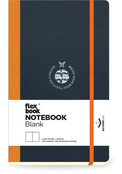 Flexbook | Plain | Medium A5 Size Notebook | Orange | Flex Global