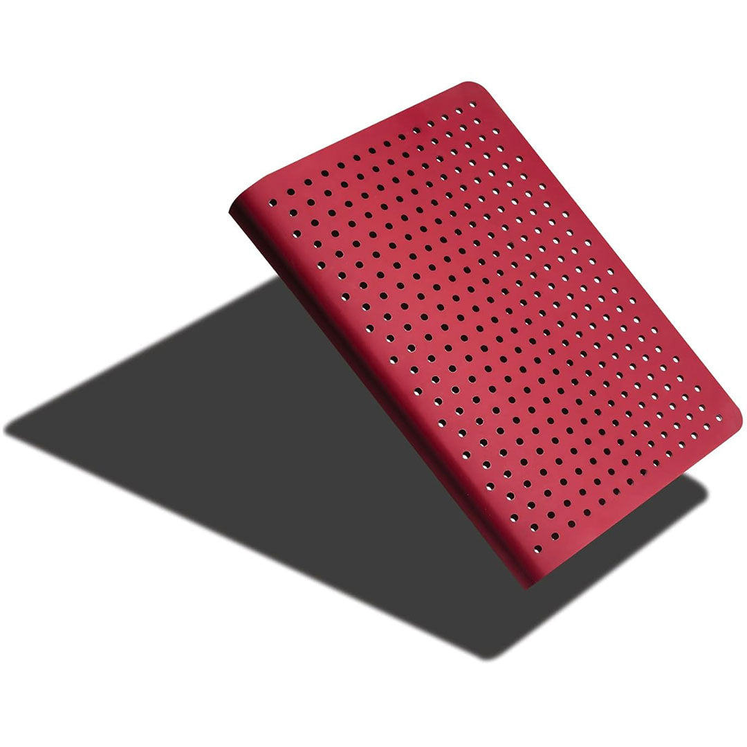 Zequenz Notebook Gift Set A5 and A6 | Air Series | Red | Dotted | 400 and 256 Pages | 70GSM | 360 Degree Flexibility | Handmade | Soft PU Cover | Pack of 2