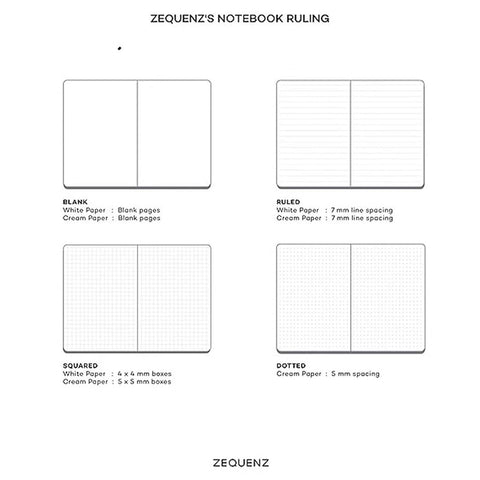 Zequenz The Color Notebook A6 Professional Note Storm Grey Lined