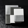 Zequenz A6 Size Black Grey Notebook Squared & Blank Acid Free Paper 200 Pages each Ruling 400 Pages 70GSM 360 Degree Flexibility 100% Handmade PU and White paper Basic Plus Series