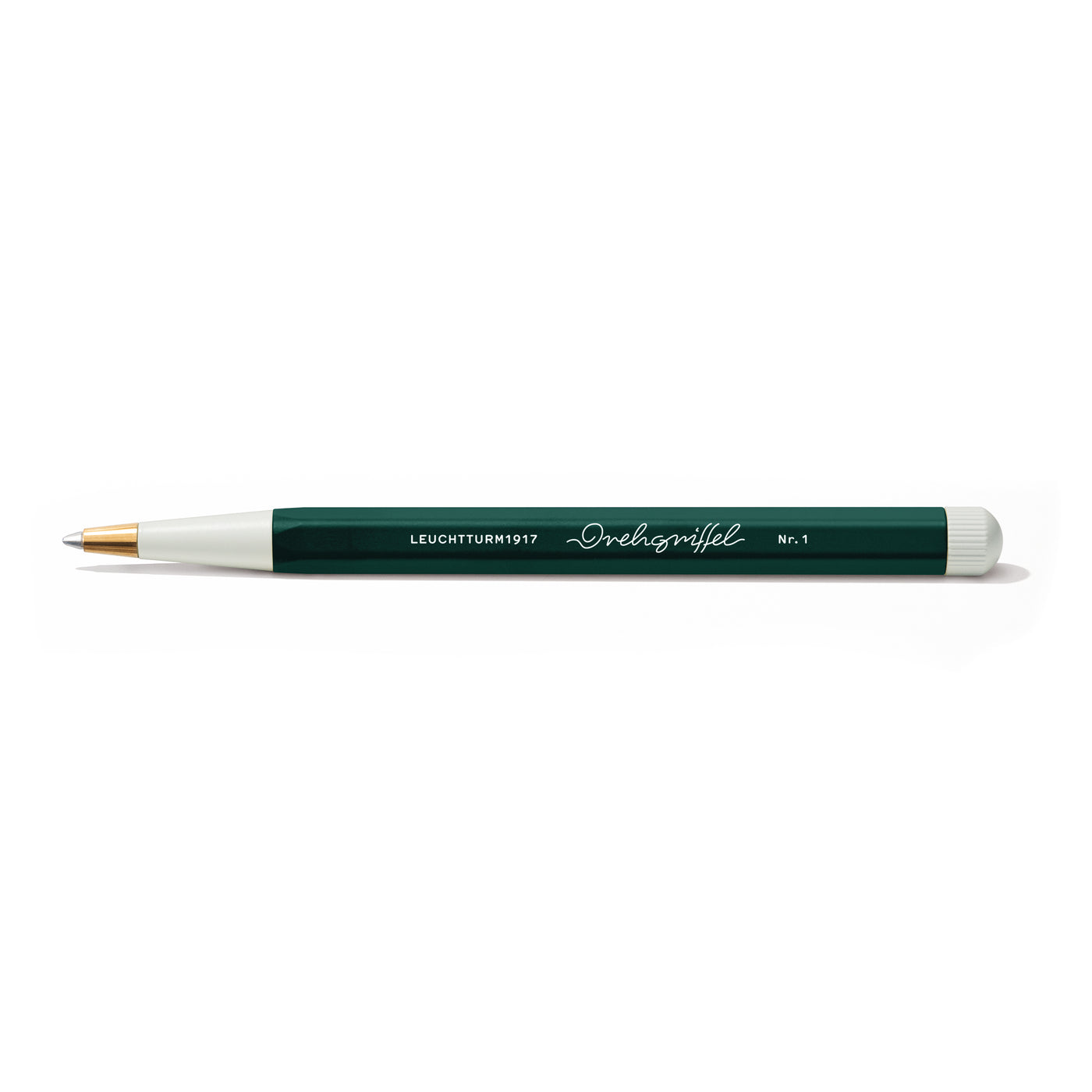 LEUCHTTURM1917 Ball Point Pen with Royal Blue Ink | Drehgriffel No. 1 | Forest Green | Twist Mechanism