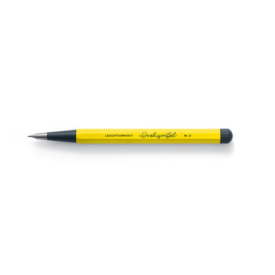LEUCHTTURM1917 0.7mm Mechanical Clutch Pencil | Graphite HB Lead | Drehgriffel No. 2 | Lemon Yellow | Twist Mechanism
