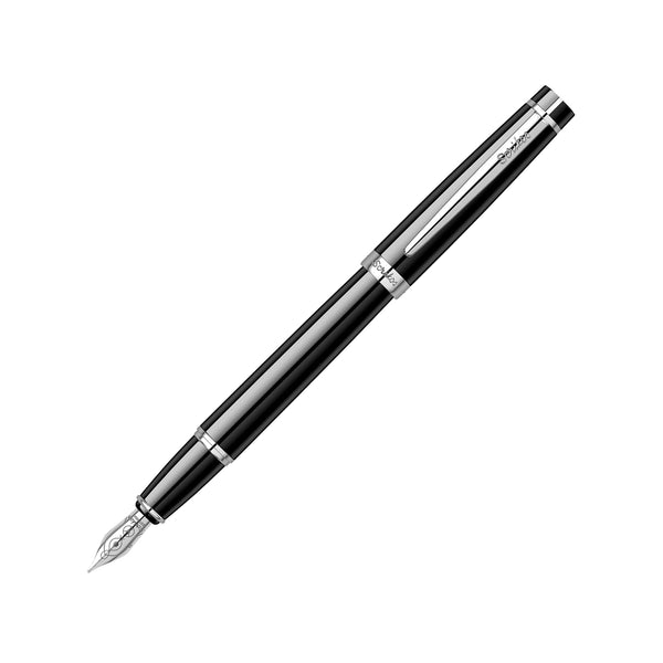 38 Honour Black Chrome Fountain Pen in Premium Gift Box