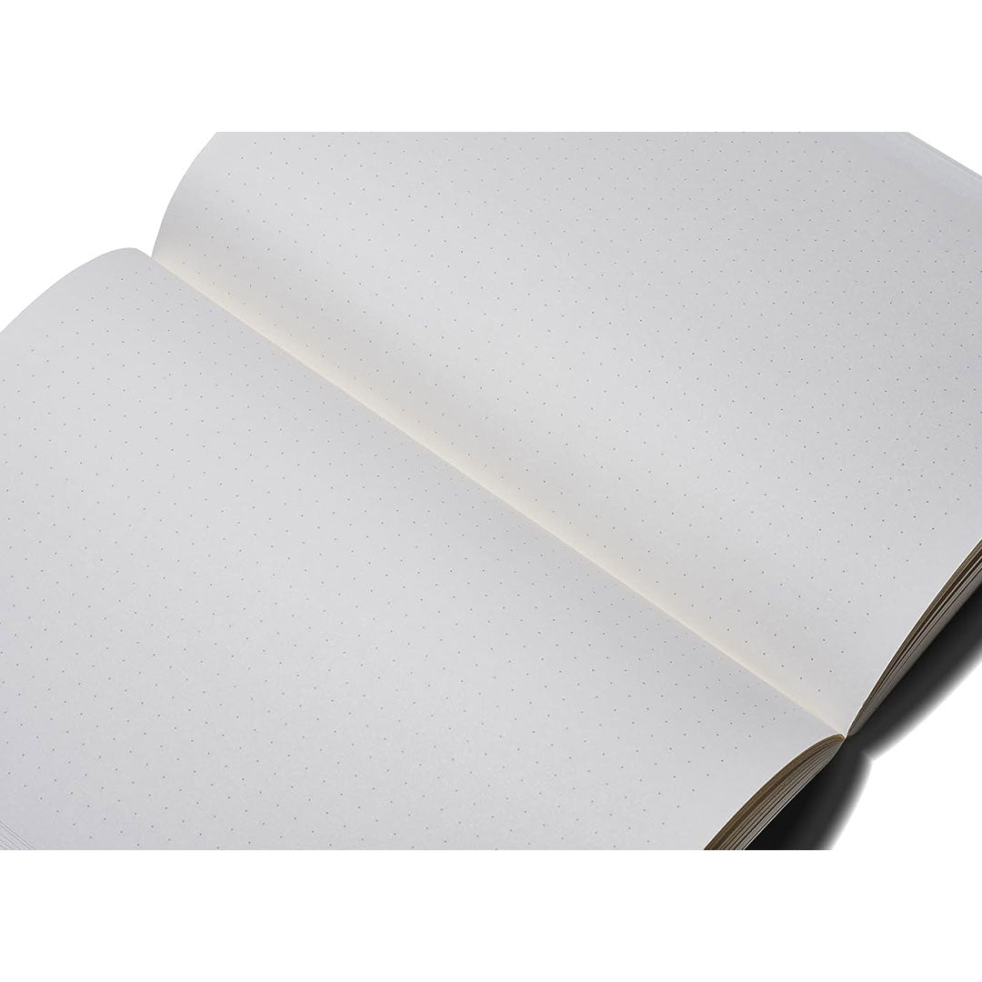 Zequenz A5 Size Magenta Pink Slim Notebook Dotted Acid Free Paper 200 Pages 80GSM 360 Degree Flexibility 100% Handmade Fountain Pen Friendly Color Series Bookmark Included