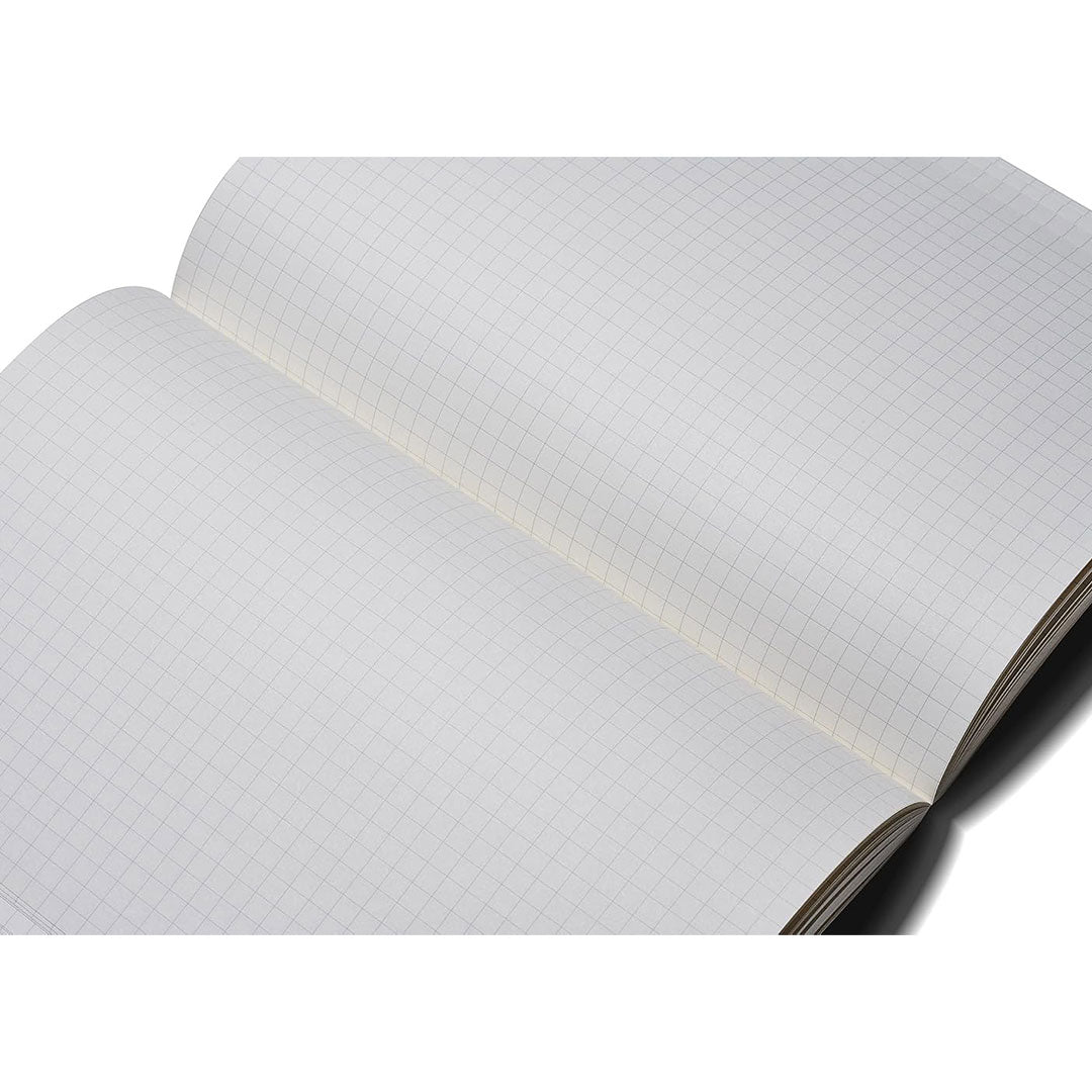 Zequenz A5 Size Ocean Blue Slim Notebook Squared Acid Free Paper 200 Pages 80GSM 360 Degree Flexibility 100% Handmade Fountain Pen Friendly Color Series Bookmark Included