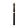 Scrikss | Oscar-390 | Roller Pen | Matt Black with Gold Trim