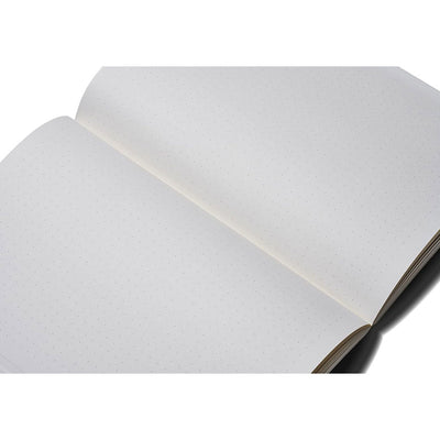 Zequenz A5 Size Fern Green Slim Notebook Dotted Acid Free Paper 200 Pages 80GSM 360 Degree Flexibility 100% Handmade Fountain Pen Friendly Color Series Bookmark Included