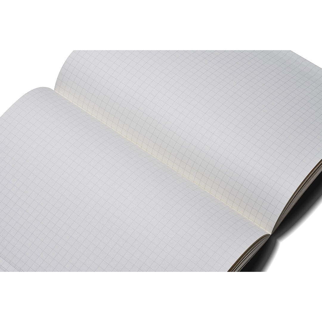 Zequenz A5 Size Peach Slim Notebook Squared Acid Free Paper 200 Pages 80GSM 360 Degree Flexibility 100% Handmade Fountain Pen Friendly Color Series Bookmark Included