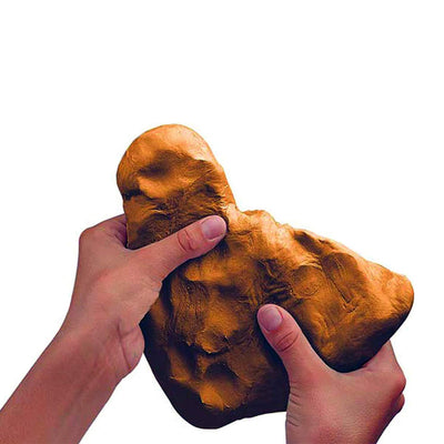 Jovi European Air-Dry Modeling Natural Terracotta Clay 3 Packets - Each Pack of 250 Grams for Sculpting Pottery Art & Craft Handicraft Educational Purpose Fine Motor Skills