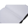 Zequenz A6 Size Black Grey Notebook Squared & Blank Acid Free Paper 200 Pages each Ruling 400 Pages 70GSM 360 Degree Flexibility 100% Handmade PU and White paper Basic Plus Series