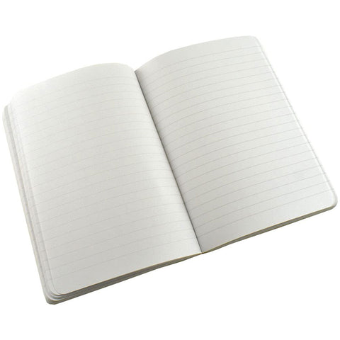 Zequenz B6 Ruled Notebook – Black | Roll-up journal | 200 Sheets, 70 GSM | 360° Flexible Soft Cover| Classic Signature Series
