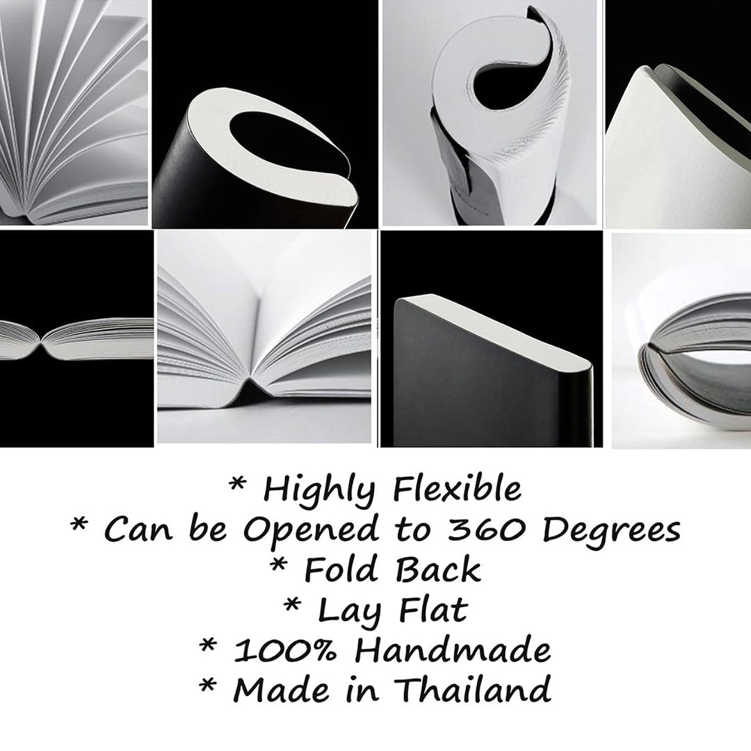 Zequenz Notebook Gift Set A5 and A6 | Air Series | Grey | Dotted | 400 and 256 Pages | 70GSM | 360 Degree Flexibility | Handmade | Soft PU Cover | Pack of 2