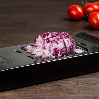 Alligator | Manual Vegetable Chopper | Durable & Easy to Use | Sharp Blades | Black Edition