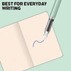 Scrikss Primeo Medium Nib Fountain Pen | 3 Cartridges Included | Stainless Steel Nib & ABS Body | Mint | in Blister Pack