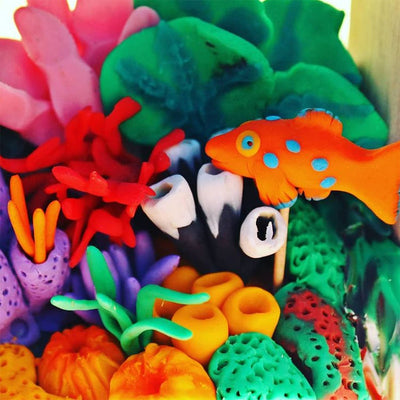 Jovi Plastilina White Non-Drying Modelling Clay for Art & Craft Pack of 6 Bars - 50gms Each Non-Toxic Gluten Free Fine Motor Skills, Moulding, Pottery Sculpting Project Work with Dough