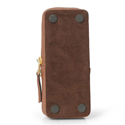 Arista | Leatherette | Pen Case For 3 Pens | Brown