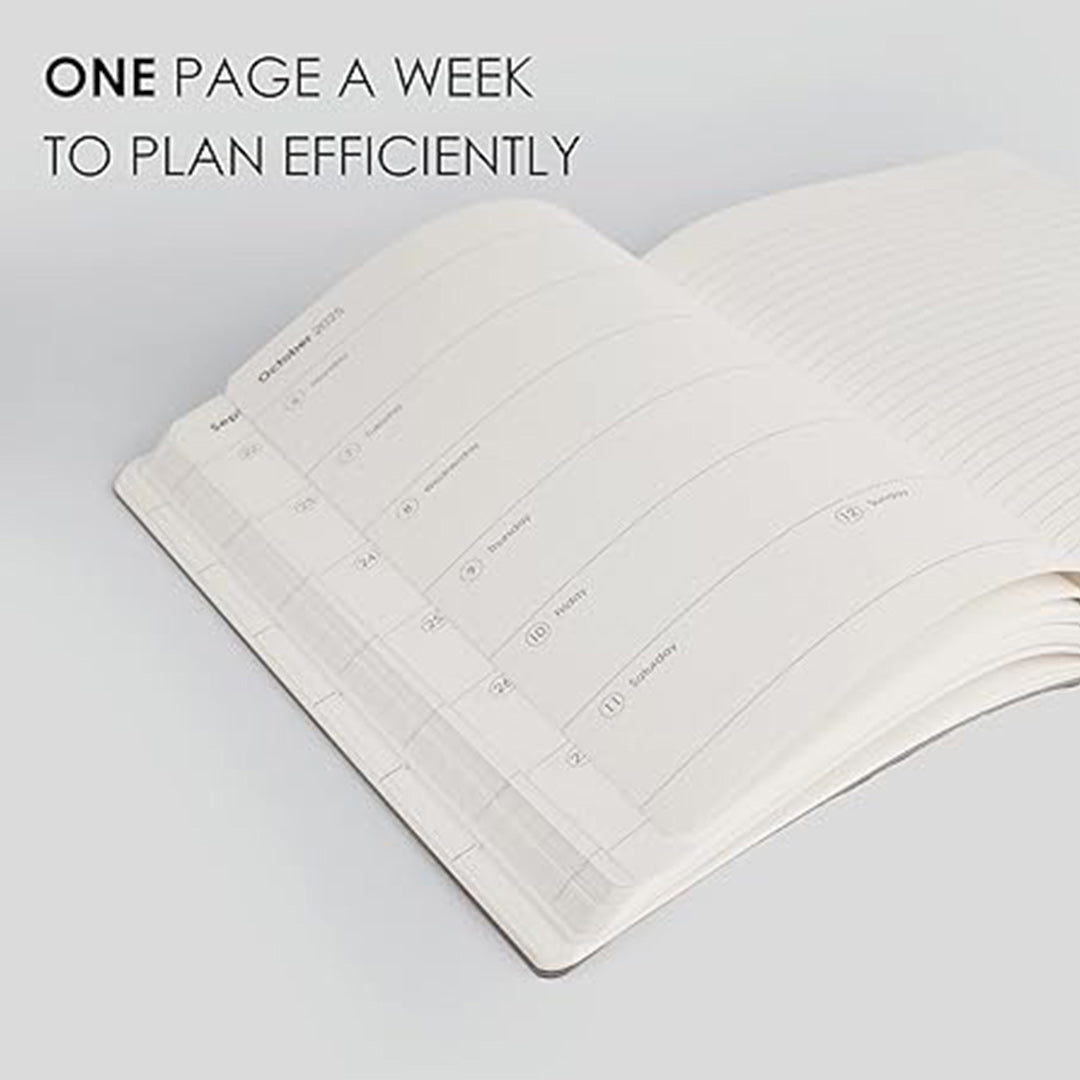 myPAPERCLIP 2026 Weekly Planner | A5 Size | Soft Cover | 192 Pages, 80 GSM | Aubergine