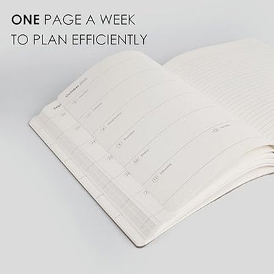 myPAPERCLIP 2026 Weekly Planner | A5 Size | Hard Cover | 192 Pages, 80 GSM | Plum