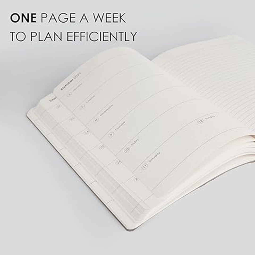 myPAPERCLIP 2026 Weekly Planner | A5 Size | Soft Cover | 192 Pages, 80 GSM | Black