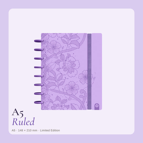 Carchivo Ingeniox A5 Ruled Notebook Limited Edition - Mauve