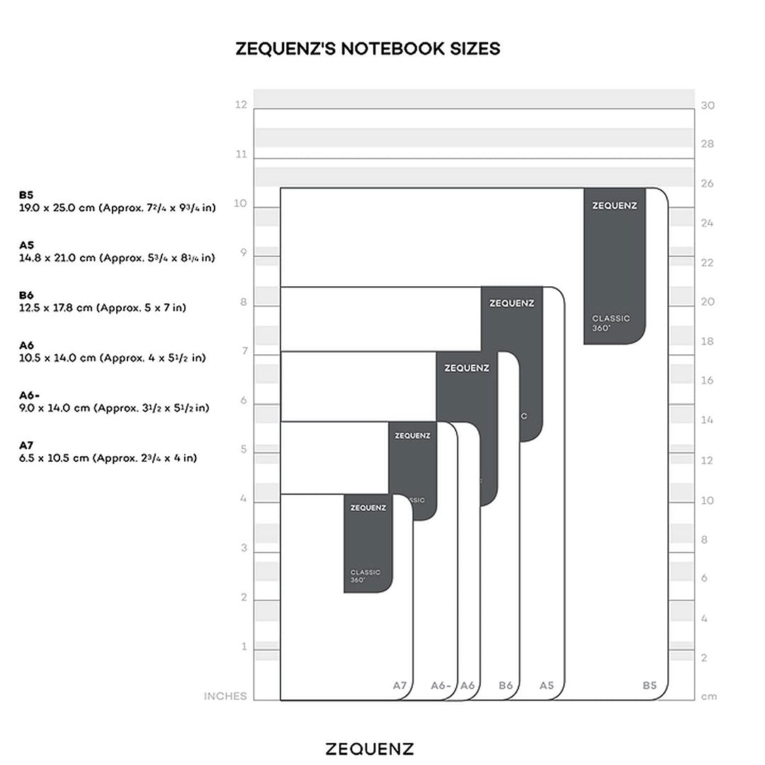 Zequenz A5 Size Lavender Purple Slim Notebook Dotted Acid Free Paper 200 Pages 80GSM 360 Degree Flexibility 100% Handmade Fountain Pen Friendly Color Series Bookmark Included