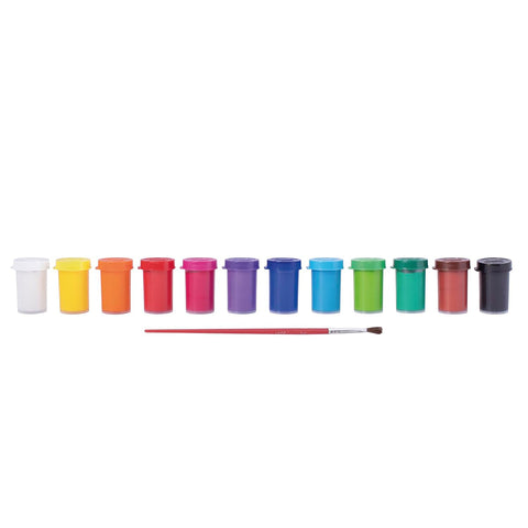 Jovi Case Tempera Paint, 12 Assorted Bottles of 15 ml, color (521)